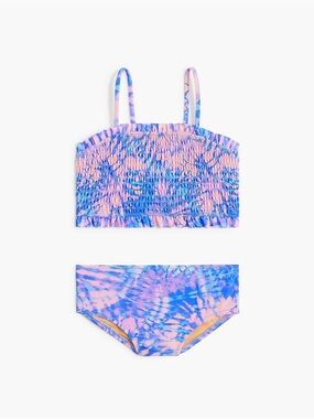 Crewcuts Tie-Dye Smocked Bikini Set